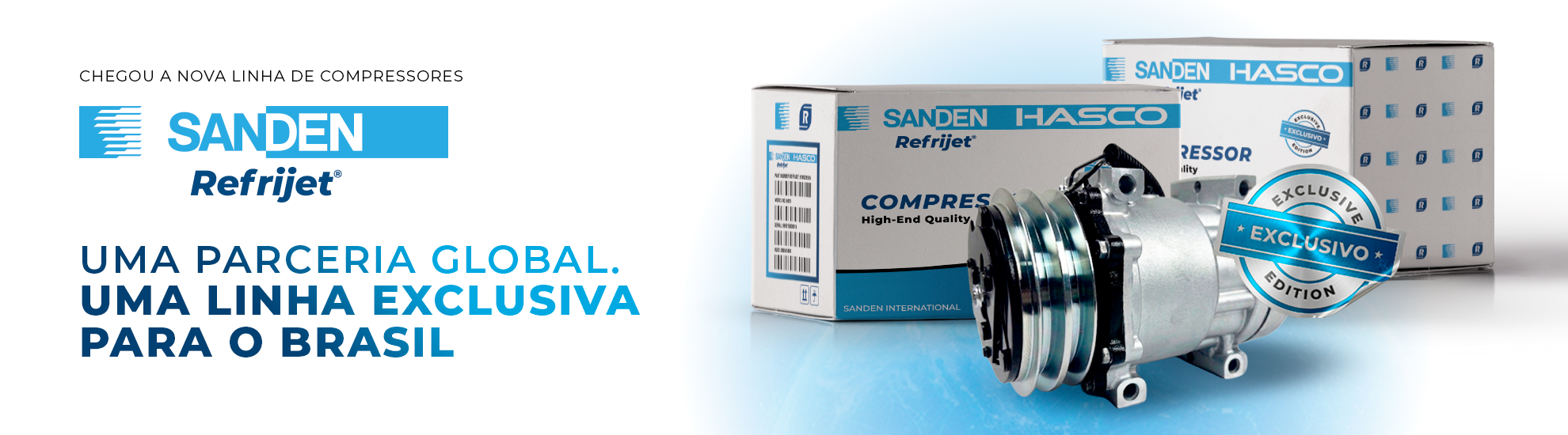 Linha compressores Sanden Refrijet