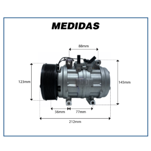 COMPRESSOR DENSO 10P15 8PK 24V MB ACCELO VW CONSTELLATION