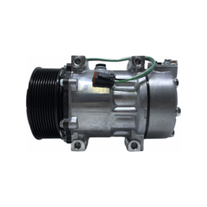 COMPRESSOR DENSO ORIGINAL 7H15 CAMINHÃO SCANIA P/ G/ R 2009 À 2022 24V 10PK Ø120MM OEM:SD8275/SD8295