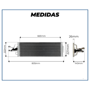 CONDENSADOR REFRIJET GM | CHEVROLET S10/ BLAZER 2004 À 2011 OEM:93382887