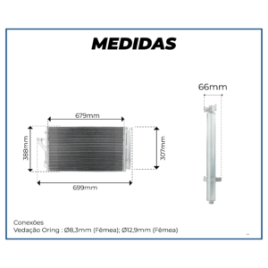 CONDENSADOR REFRIJET KIA SPORTAGE/ HYUNDAI IX35/ TUCSON 2011> OEM:976062S500