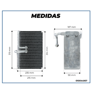 EVAPORADOR REFRIJET VOLVO EC240/ E210/ E460 OEM:14509329