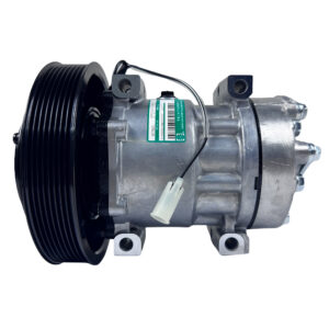 COMPRESSOR SANDEN REFRIJET 7H15 FLEX (4116U) 8PK 180MM 24V 4 FUROS PASSANTE
