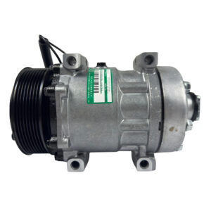 COMPRESSOR SANDEN REFRIJET 7H15 FLEX (4420) 8PK 123MM 12V 4 FUROS PASSANTE R134A