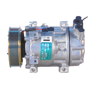 COMPRESSOR SANDEN ORIGINAL SD7V16 RENAULT DUSTER 2.0 2012> 12V 7PK Ø119MM OEM:8201018716