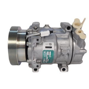 COMPRESSOR SANDEN ORIGINAL SD7V16 RENAULT CLIO/ SANDERO/ LOGAN/ DUSTER/ MEGANE/ SCENIC/ KANGOO 12V 6PK Ø125MM OEM:820080